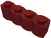 Набор LEGO Brick Special 1 x 4 Palisade [aka Log], Темно-красный