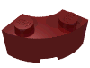 Набор LEGO Brick Round Corner 2 x 2 Macaroni with Stud Notch, Темно-красный
