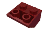 Набор LEGO Slope Inverted 45В° 2 x 2 [Ovoid Bottom Pin], Темно-красный