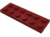 Набор LEGO Plate 2 x 6, Темно-красный
