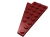 Набор LEGO Wedge Plate 8 x 4 Wing Right, Темно-красный