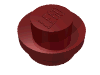 Набор LEGO Plate Round 1 x 1 with Solid Stud, Темно-красный