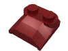 Набор LEGO Brick Curved 2 x 2 x 2/3 Two Studs - Lip End, Темно-красный