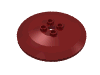 Набор LEGO Dish 6 x 6 Inverted (Radar) [Hollow Studs], Темно-красный