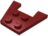 Набор LEGO Wedge Plate 3 x 4 without Stud Notches, Темно-красный