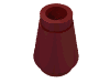 Набор LEGO Cone 1 x 1 [Top Groove], Темно-красный