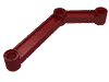 Набор LEGO Technic, Link 1 x 9 Bent (6 - 4), Темно-красный