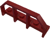 Набор LEGO Plate Special 1 x 6 with Train Wagon End Fence, Темно-красный