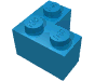 Набор LEGO Brick 2 x 2 Corner, Dark Azure