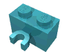 Набор LEGO Brick Special 1 x 2 with Vertical Clip [Thick U Clip], Medium Azure