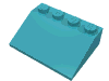 Набор LEGO Slope 33В° 3 x 4, Medium Azure
