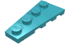 Набор LEGO Wedge Plate 4 x 2 Left, Medium Azure