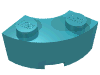 Набор LEGO Brick, Round Corner 2 x 2 Macaroni with Stud Notch and Reinforced Underside (New Style), Medium Azure