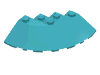 Набор LEGO Brick Round Corner 6 x 6 with 33В° EdgeSlope and Facet Cutout, Medium Azure