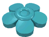 Набор LEGO Friends Accessories Hair Decoration, Flower with 5 Smooth Petals and Pin, Medium Azure