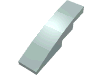 Набор LEGO Slope Curved 4 x 1 No Studs [Stud Holder with Asymmetric Ridges], Light Aqua