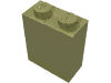 Набор LEGO Brick 1 x 2 x 2 with Inside Axle Holder, Оливковый
