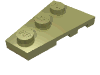 Набор LEGO Wedge Plate 3 x 2 Left, Оливковый