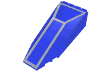 Набор LEGO Windscreen 10 x 4 x 2 1/3 Canopy with Silver Frame Print, Trans-Dark Blue