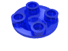Набор LEGO Plate Round 2 x 2 with Rounded Bottom [Boat Stud], Trans-Dark Blue