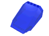 Набор LEGO Windscreen 8 x 6 x 3 Wedge, Trans-Dark Blue