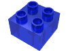Набор LEGO Brick 2 x 2, Trans-Dark Blue