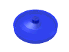 Набор LEGO Dish 4 x 4 Inverted [Radar], Trans-Dark Blue