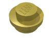Набор LEGO Plate Round 1 x 1 with Solid Stud, Chrome Gold