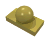 Набор LEGO Tile 1 x 2 with Ball, Chrome Gold