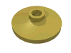 Набор LEGO Dish 2 x 2 Inverted [Radar], Chrome Gold