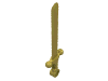 Набор LEGO Minifig Sword [Greatsword Round], Chrome Gold