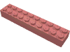 Набор LEGO Brick 2 x 10, Sand Red