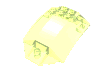 Набор LEGO Windscreen 8 x 6 x 2 Curved, Прозрачный ярко-зеленый