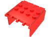 Набор LEGO Windscreen 4 x 4 x 2 Canopy Extender, Прозрачный красный