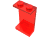 Набор LEGO Panel 1 x 2 x 3 - Solid Studs, Прозрачный красный