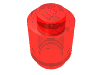 Набор LEGO Brick Round 1 x 1 Solid Stud, Прозрачный красный