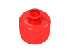 Набор LEGO Minifig Head Plain [Hollow Stud], Прозрачный красный