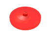 Набор LEGO Dish 4 x 4 Inverted [Radar], Прозрачный красный