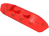 Набор LEGO Brick Curved 1 x 4 with Sloped Ends and Two Top Studs, Прозрачный красный