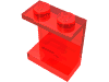 Набор LEGO Panel 1 x 2 x 2 [Solid Studs], Прозрачный красный