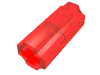Набор LEGO Technic Axle Connector Smooth [with x Hole + Orientation], Прозрачный красный
