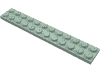 Набор LEGO Plate 2 x 12, Sand Green
