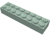 Набор LEGO Brick 2 x 8, Sand Green