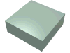 Набор LEGO Tile 1 x 1 with Groove, Sand Green