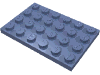 Набор LEGO Plate 4 x 6, Sand Blue
