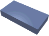 Набор LEGO Tile 1 x 2 with Groove, Sand Blue
