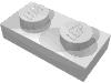 Набор LEGO Plate 1 x 2, Chrome Silver