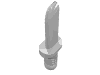 Набор LEGO Minifig Knife, Chrome Silver