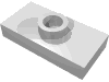 Набор LEGO Plate Special 1 x 2 with 1 Stud with Groove (Jumper), Chrome Silver
