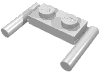 Набор LEGO Plate Special 1 x 2 with Handles [Flat Ends / Low Attachment], Chrome Silver